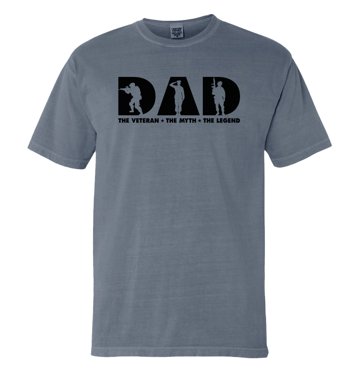 Dad The Veteran The Myth The Legend (Front) Shield Republic