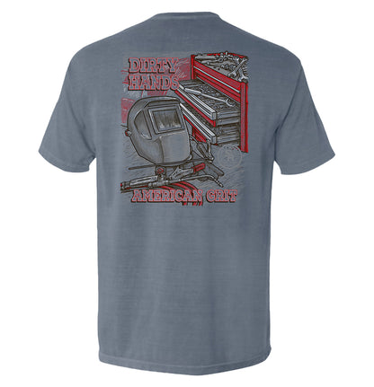 Dirty Hands American Grit Pocket Tee Shield Republic