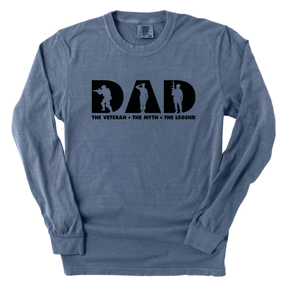 Dad The Veteran The Myth The Legend (Front) Shield Republic