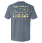 Say Hello to My Little Friends Green (Back Print) Shield Republic