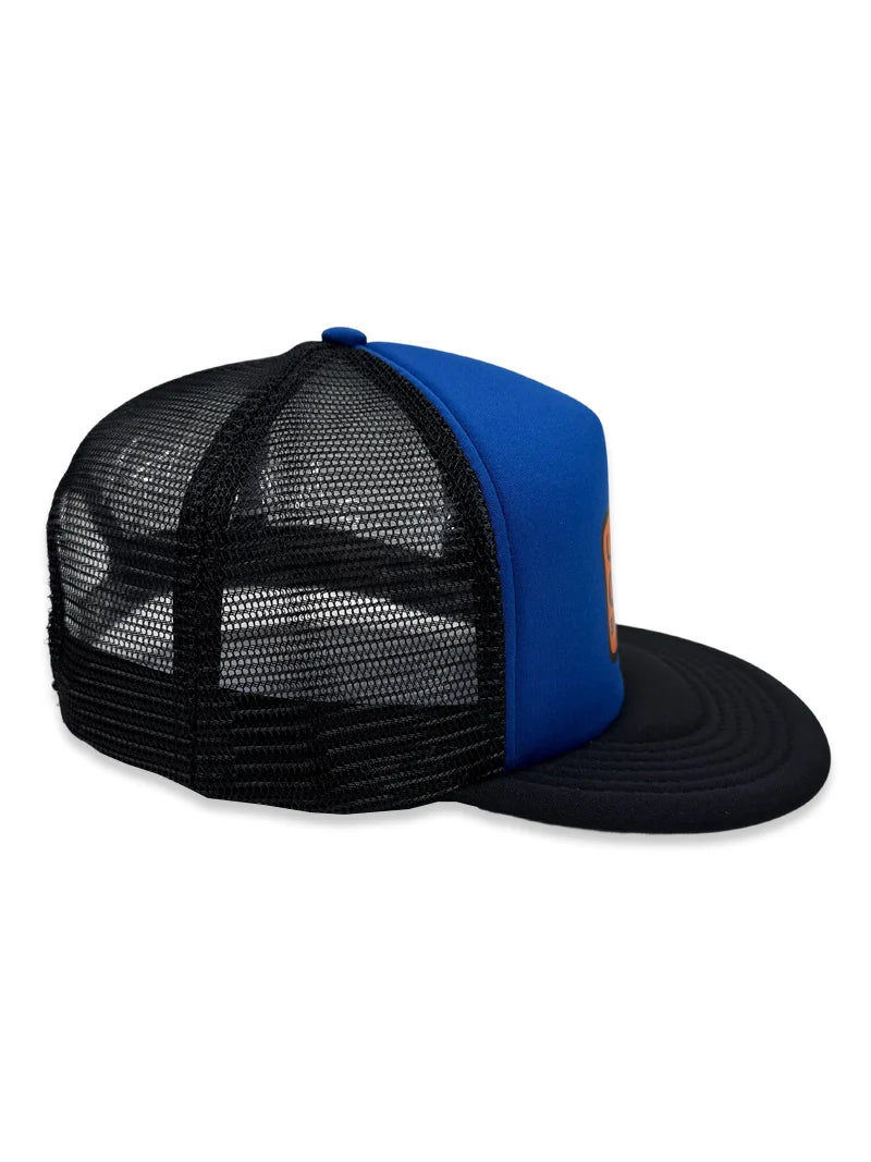 Spoiled By My Blue Collar Man Snapback Trucker Hat Luckless Outfitters