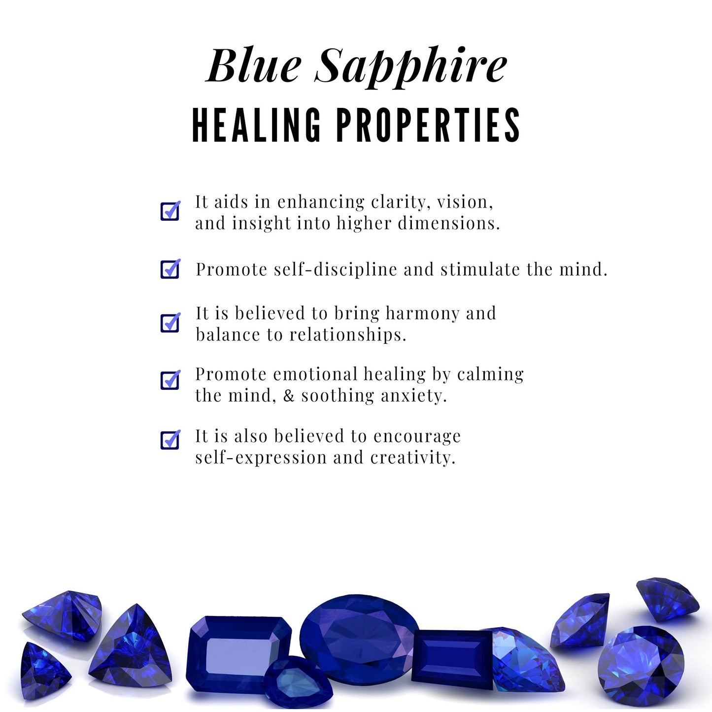 Natural Blue Sapphire Celestial Climber Earring