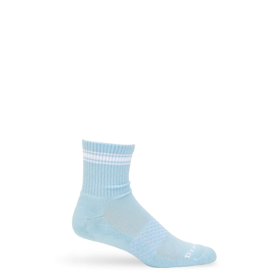 Blue/White Quarter Crew Women's Socks DeadSoxy