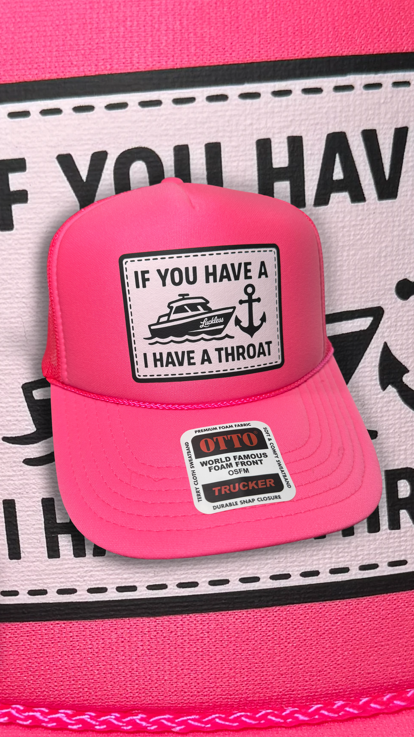 Boat Throat Trucker Hat Luckless Outfitters