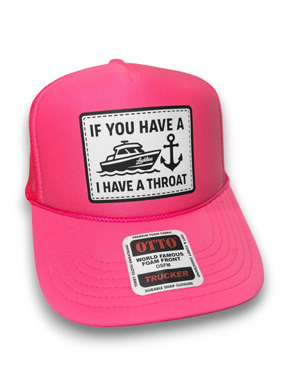 Boat Throat Trucker Hat Luckless Outfitters