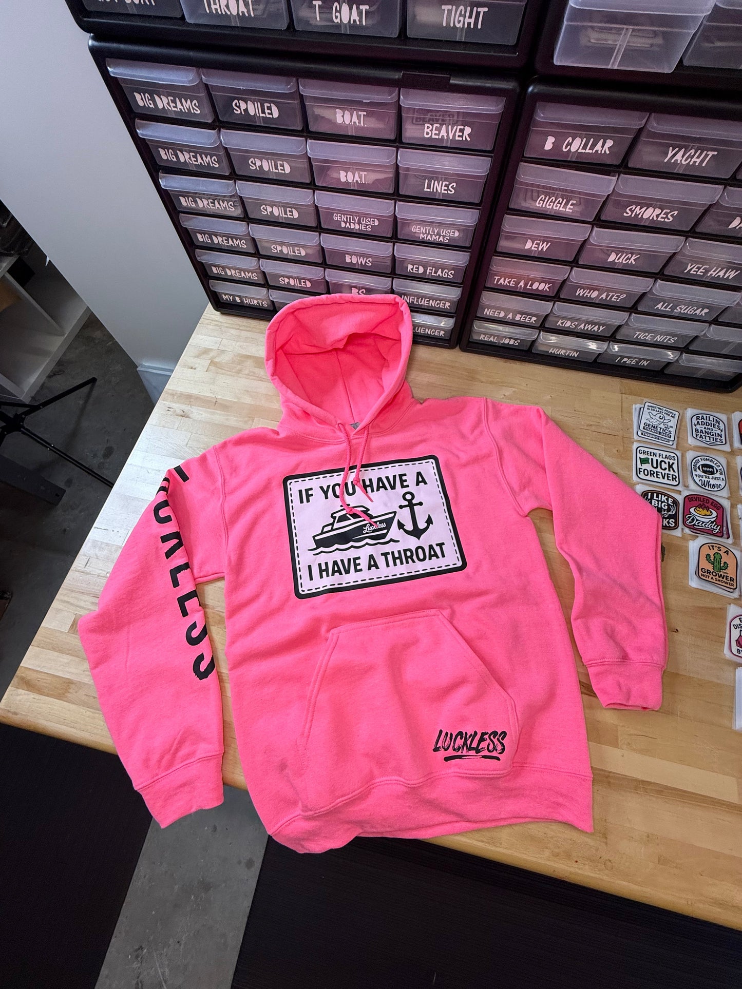 Boat Throat Hoodie Luckless Outfitters