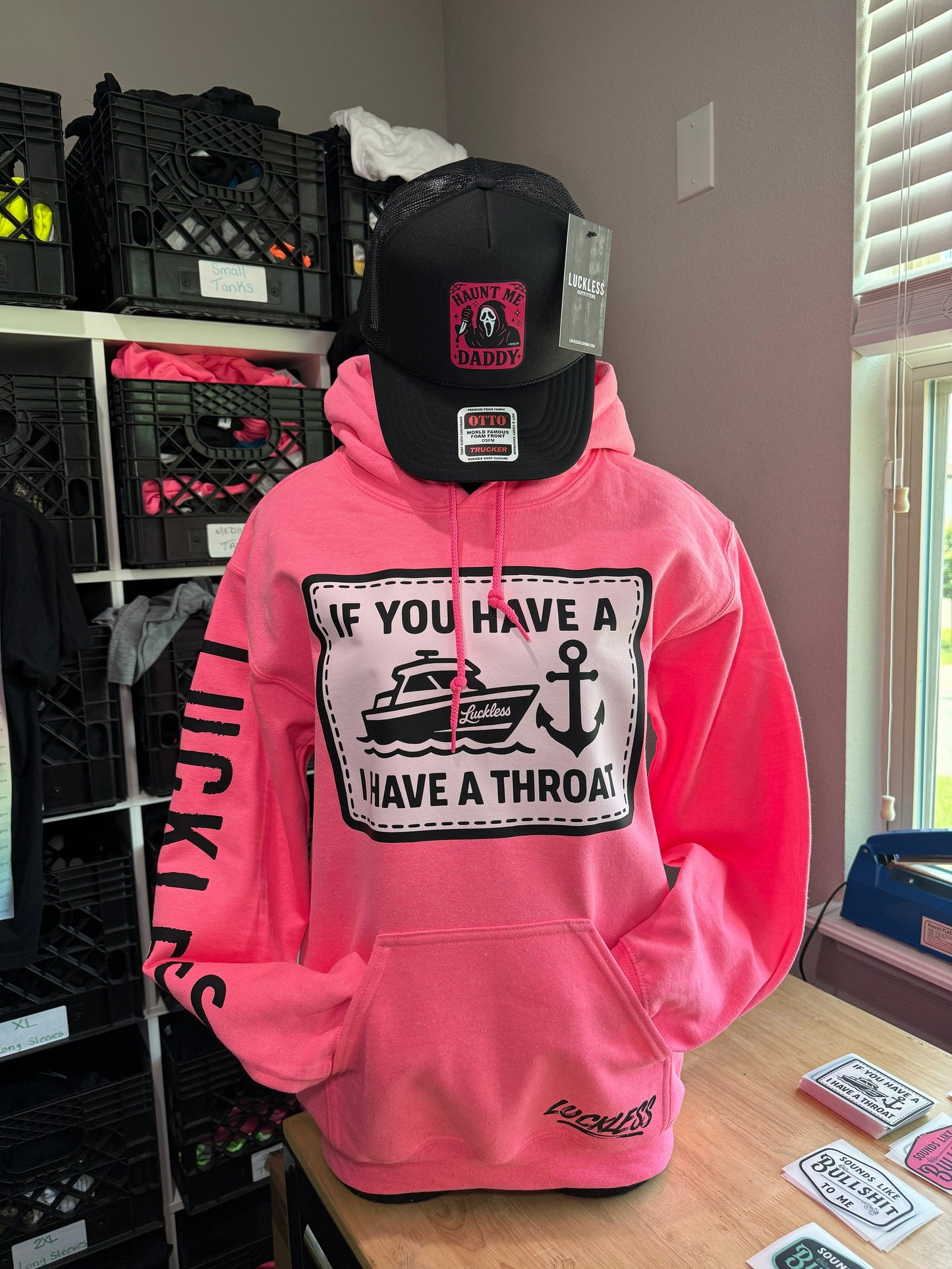 Boat Throat Hoodie Luckless Outfitters