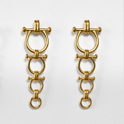 Bocara - Horse Bit Chain Link Equestrian Necklace in Gold Urban-Equestrian