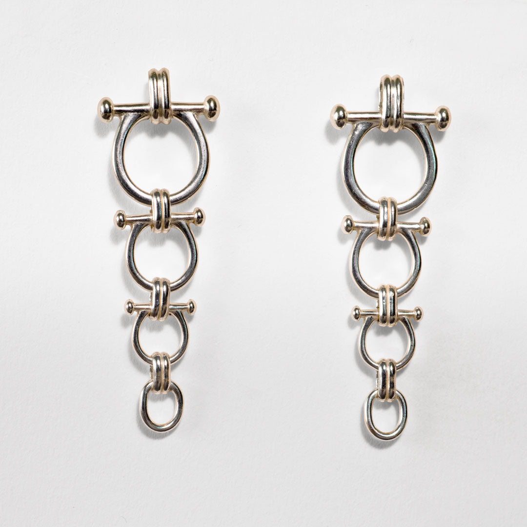 Bocara - Horse Bit Chain Link Equestrian Necklace in Silver Urban-Equestrian