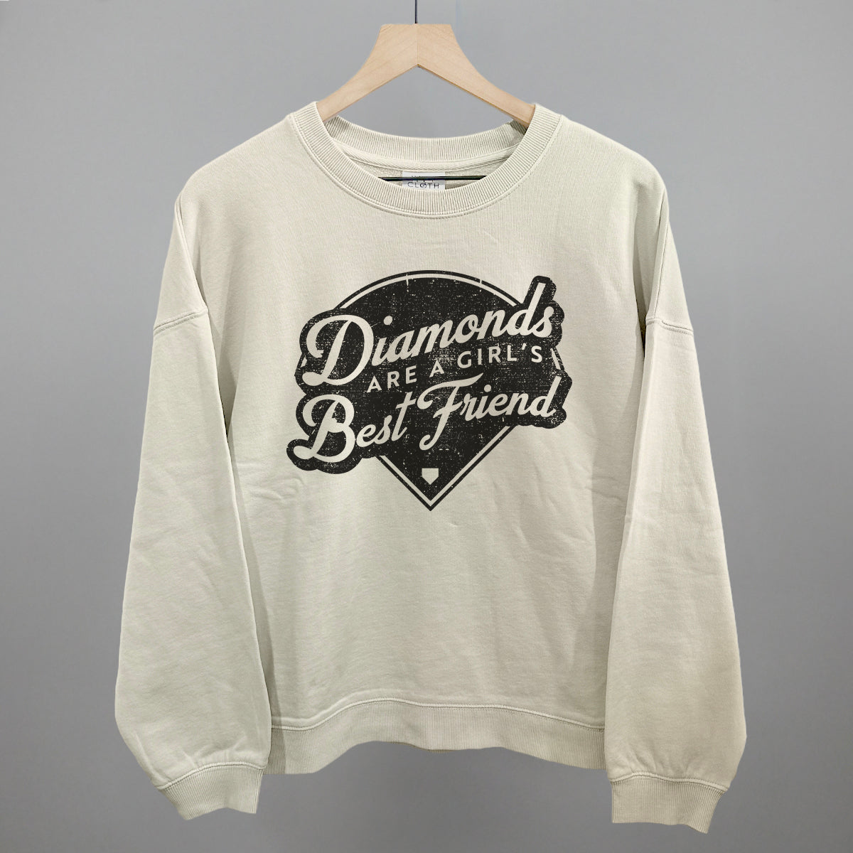 Diamonds Are A Girl's Best Friend (Vintage Script) Ivy + Cloth
