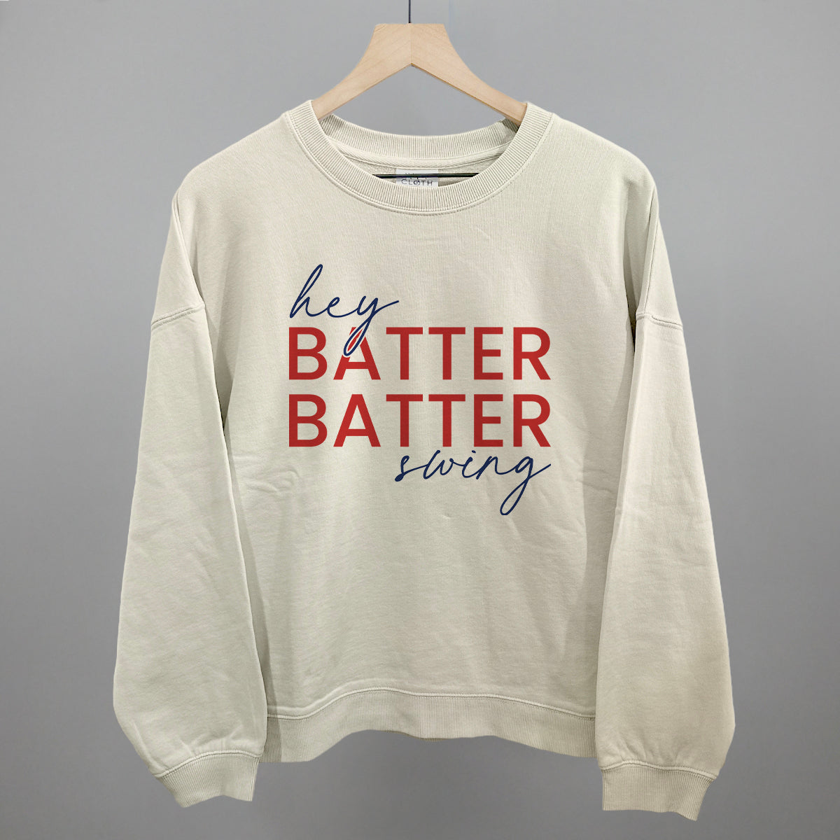 Hey Batter Batter Swing (Red + Navy) Ivy + Cloth