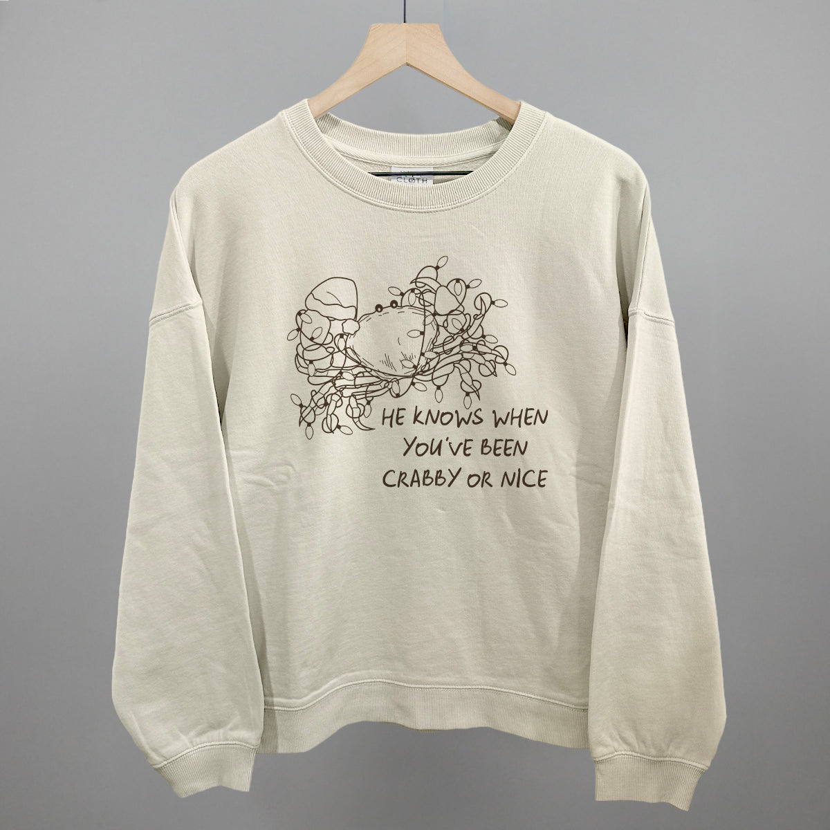He Knows When You've Been Crabby Or Nice Ivy + Cloth