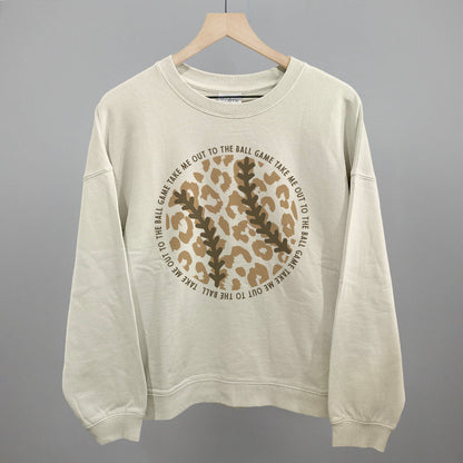 Take Me Out To The Ball Game (Leopard Baseball) Ivy + Cloth