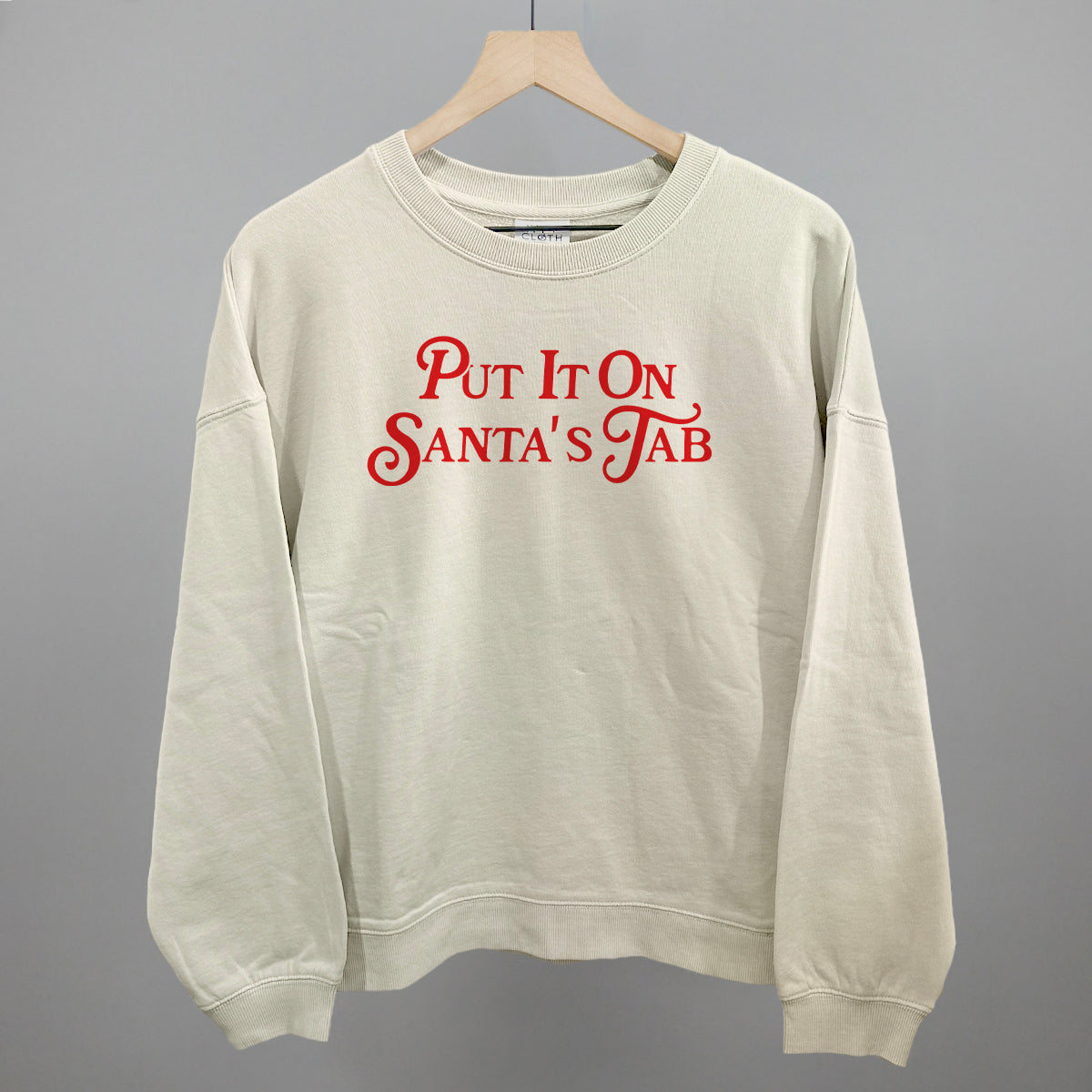 Put It On Santa's Tab (Red) Ivy + Cloth