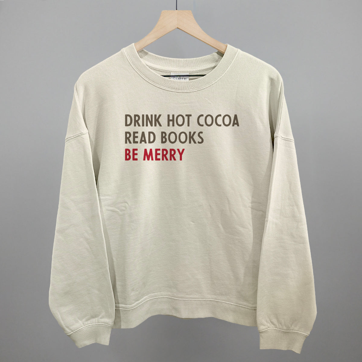 Drink Hot Cocoa Read Books Be Merry Ivy + Cloth