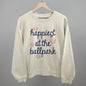 Happiest At The Ballpark Navy Script Ivy + Cloth