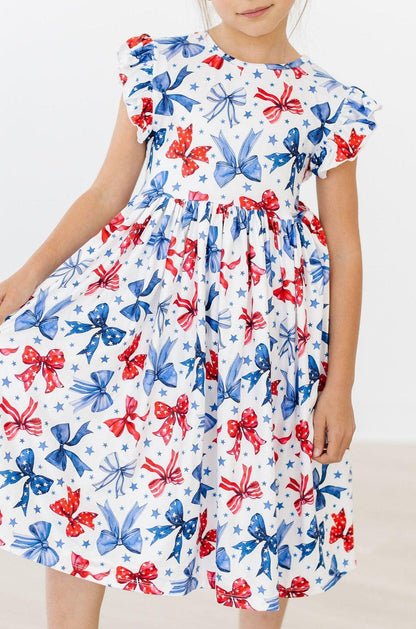 Born to Sparkle Flutter Sleeve Twirl Dress Mila & Rose ®