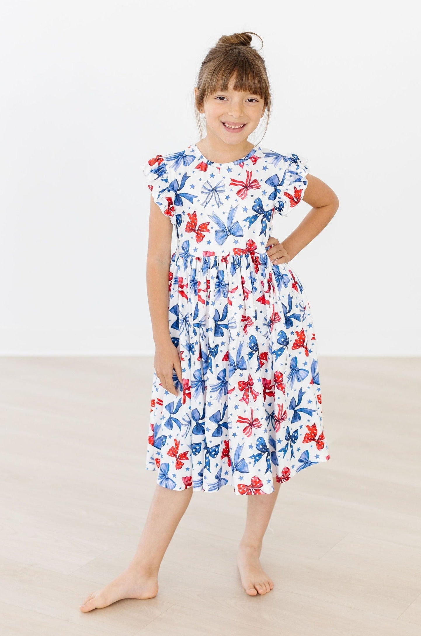 Born to Sparkle Flutter Sleeve Twirl Dress Mila & Rose ®