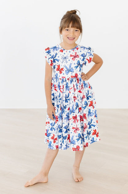 Born to Sparkle Flutter Sleeve Twirl Dress Mila & Rose ®