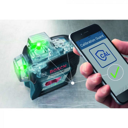 BOSCH GLL3-330CG-B 360-Degree Green Beam Three-Plane Line Laser Level with 2 Batteries VM Hardware