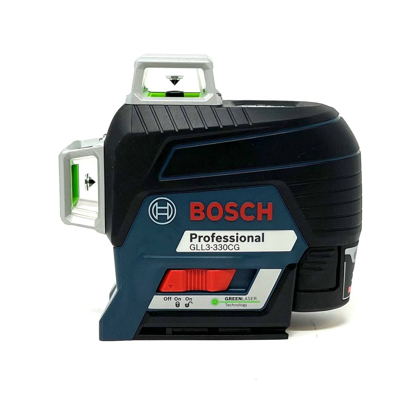 BOSCH GLL3-330CG-B 360-Degree Green Beam Three-Plane Line Laser Level with 2 Batteries VM Hardware