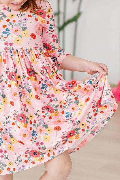SALE Bouquet Beauty 3/4 Sleeve Pocket Twirl Dress Mila & Rose ®