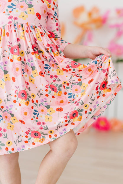 SALE Bouquet Beauty 3/4 Sleeve Pocket Twirl Dress Mila & Rose ®