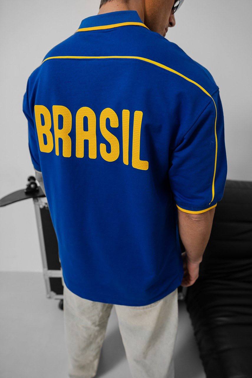 Brazil Football Jersey - Retro Graphic Tee - Vintage Soccer Shirt - Brasil Fan Top Withinblack