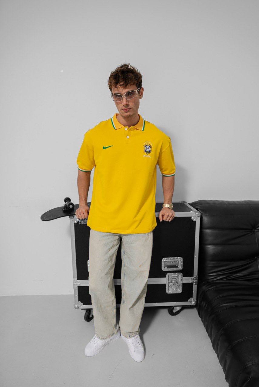 Brazil Football Jersey - Retro Graphic Tee - Vintage Soccer Shirt - Brasil Fan Top Withinblack