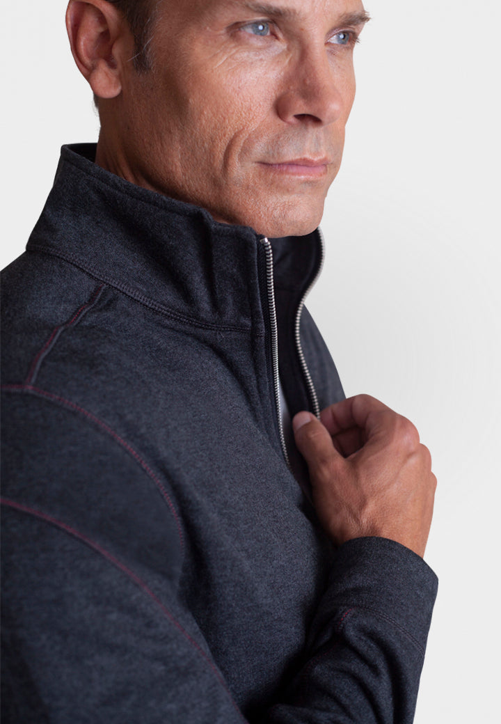 Breckenridge Full-Zip Sweatshirt - Charcoal Grey Buki
