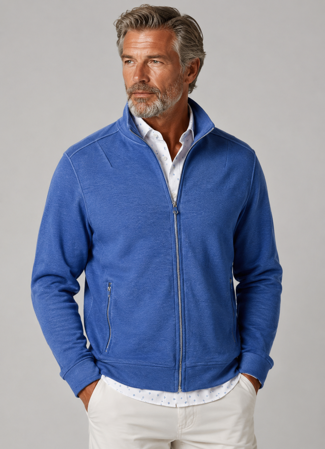 Breckenridge Full-Zip Sweatshirt - Tokyo Blue Buki