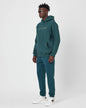 Brother Oversized Hoodie Sweatshirt - Embroidered and Raised Details Withinblack