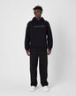 Brother Oversized Hoodie Sweatshirt - Embroidered and Raised Details Withinblack