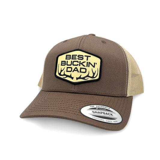 Best Buckin' Dad (Woven Patch) Shield Republic