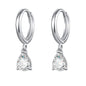 Diamond Heart Shaped Earrings