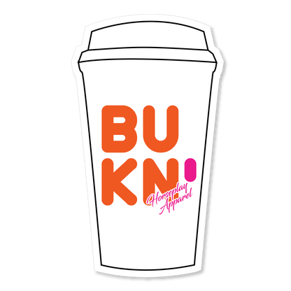 Buck N Go Nuts Cup Sticker Horseplay Apparel