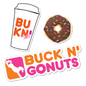 Buck N Go Nuts Sticker Pack Horseplay Apparel