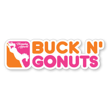 Buck N Go Nuts Sticker Horseplay Apparel