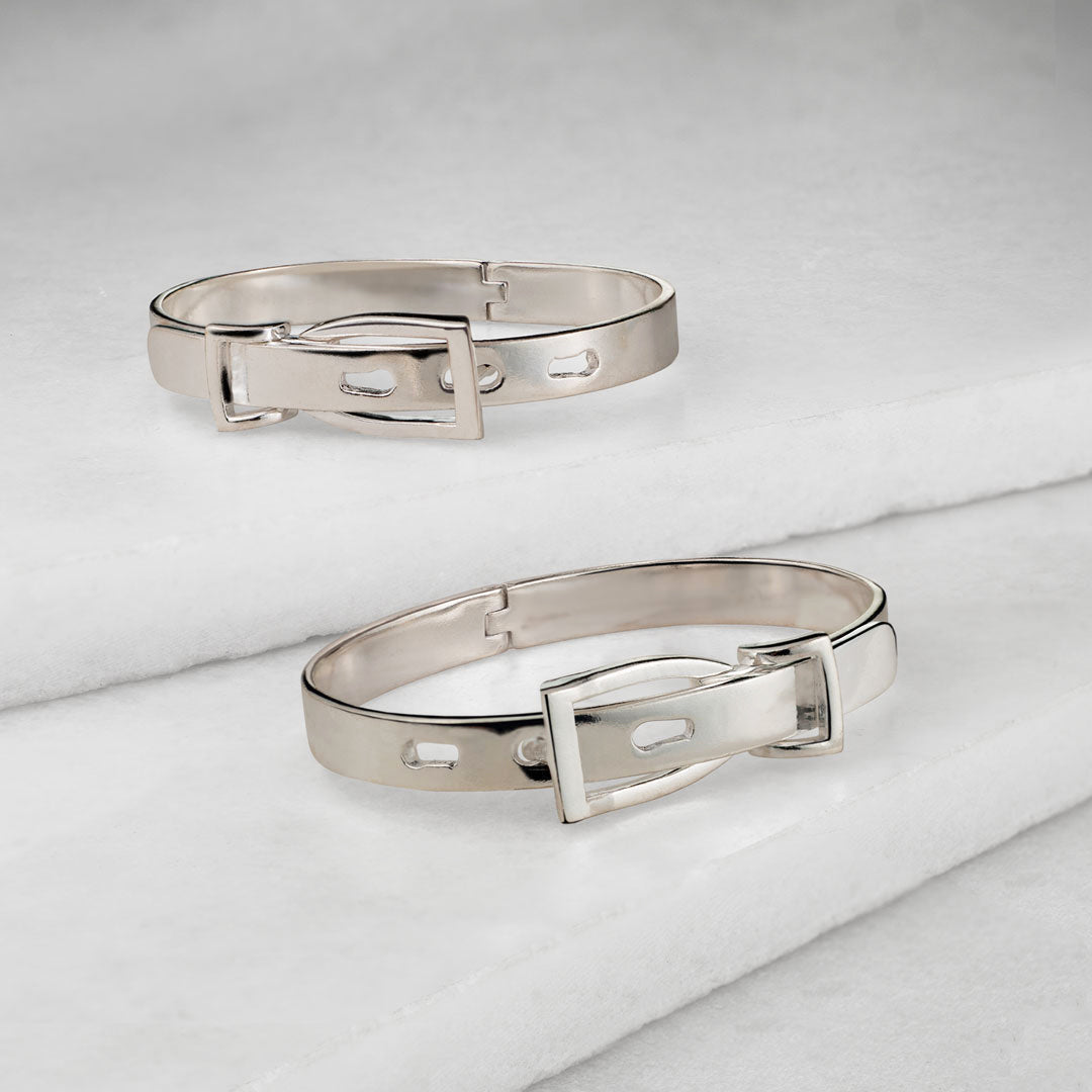 Ashton - Riding Stirrup Buckle Bracelet Silver Urban-Equestrian