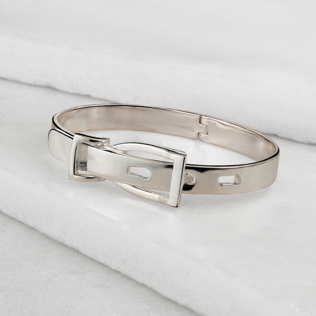 Ashton - Riding Stirrup Buckle Bracelet Silver Urban-Equestrian