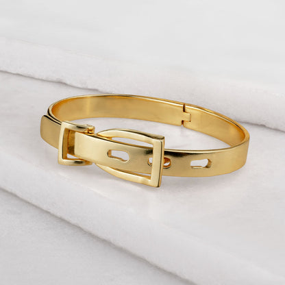 Ashton - Riding Stirrup Buckle Bracelet in Gold Urban-Equestrian