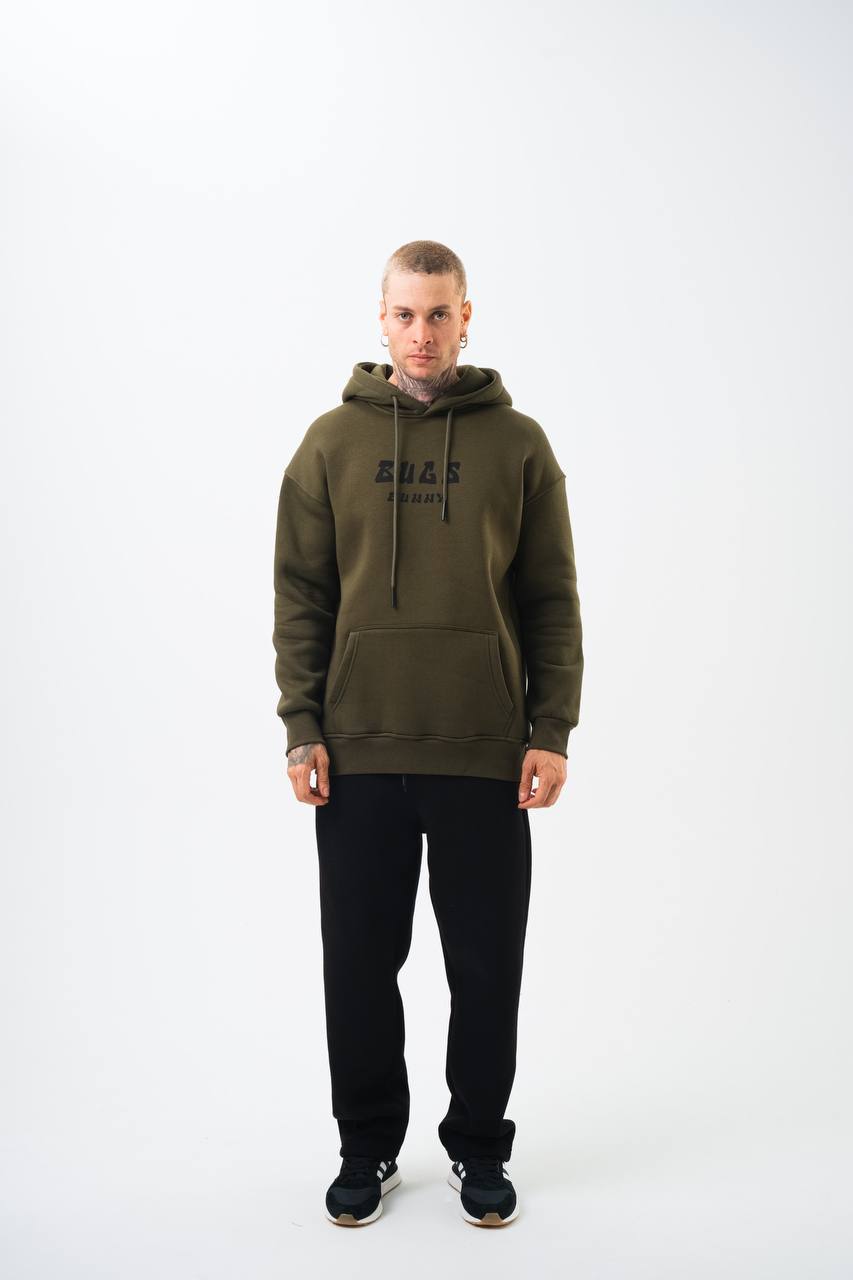 Bugs Bunny Graphic Unisex Oversized Hoodie - Vintage Cartoon Withinblack