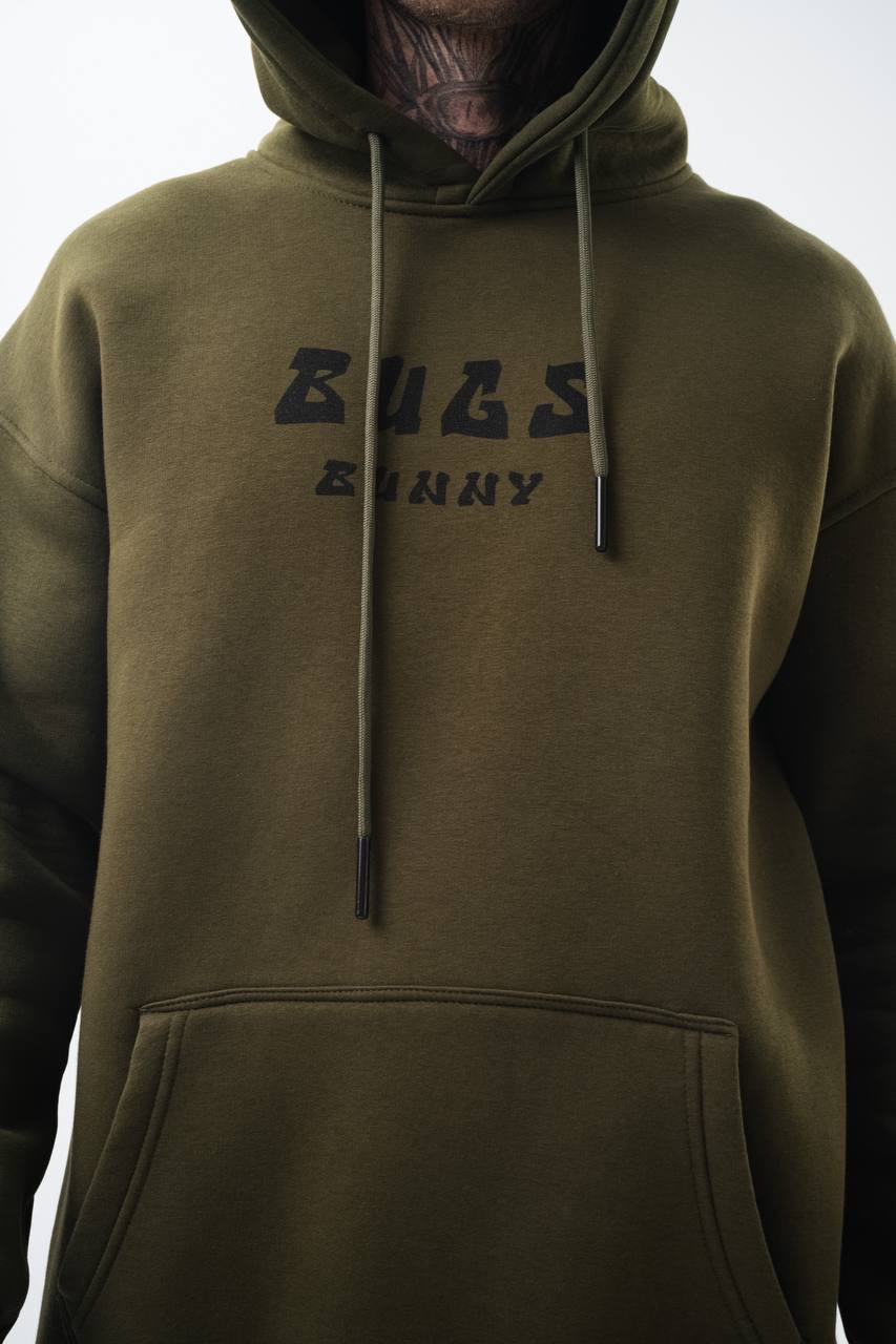Bugs Bunny Graphic Unisex Oversized Hoodie - Vintage Cartoon Withinblack