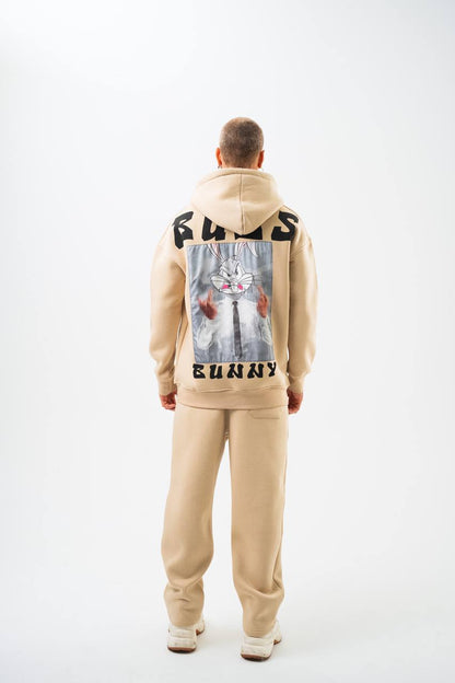 Bugs Bunny Graphic Unisex Oversized Hoodie - Vintage Cartoon Withinblack