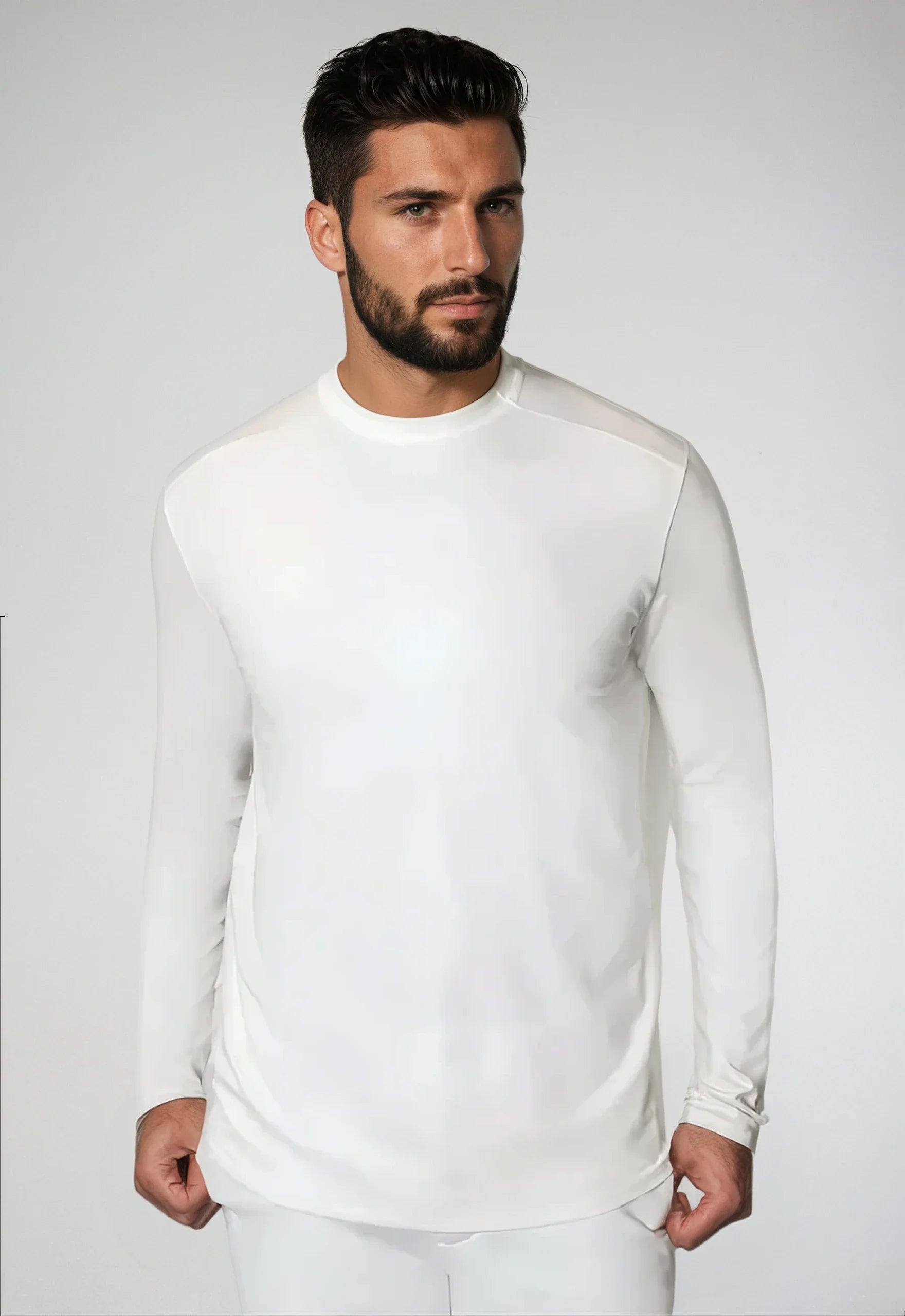 Buki Cinqo Long Sleeve Tech Tee - White Buki