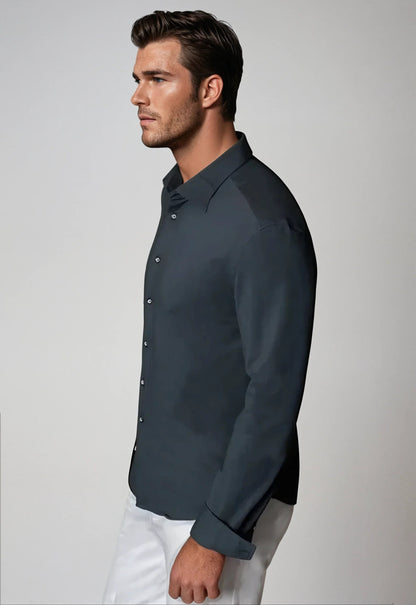 Buki Cinqo 'Single Shot' Long Sleeve Shirt - Blue Night Buki