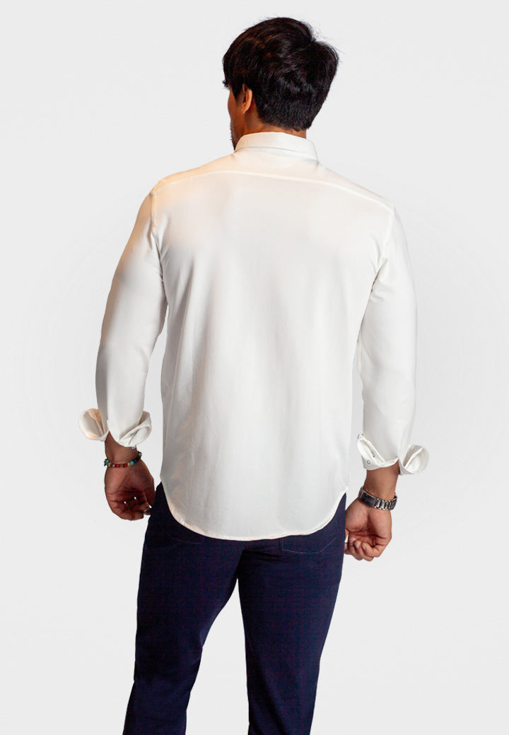 Buki Cinqo 'Single Shot' Long Sleeve Shirt - White Buki