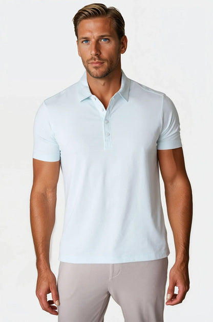 Coolest Polo Tech Shirt - Light Blue Buki