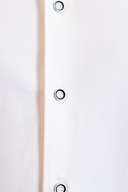 Buki Cinqo Single Shot Short Sleeve Tech Shirt — White Buki