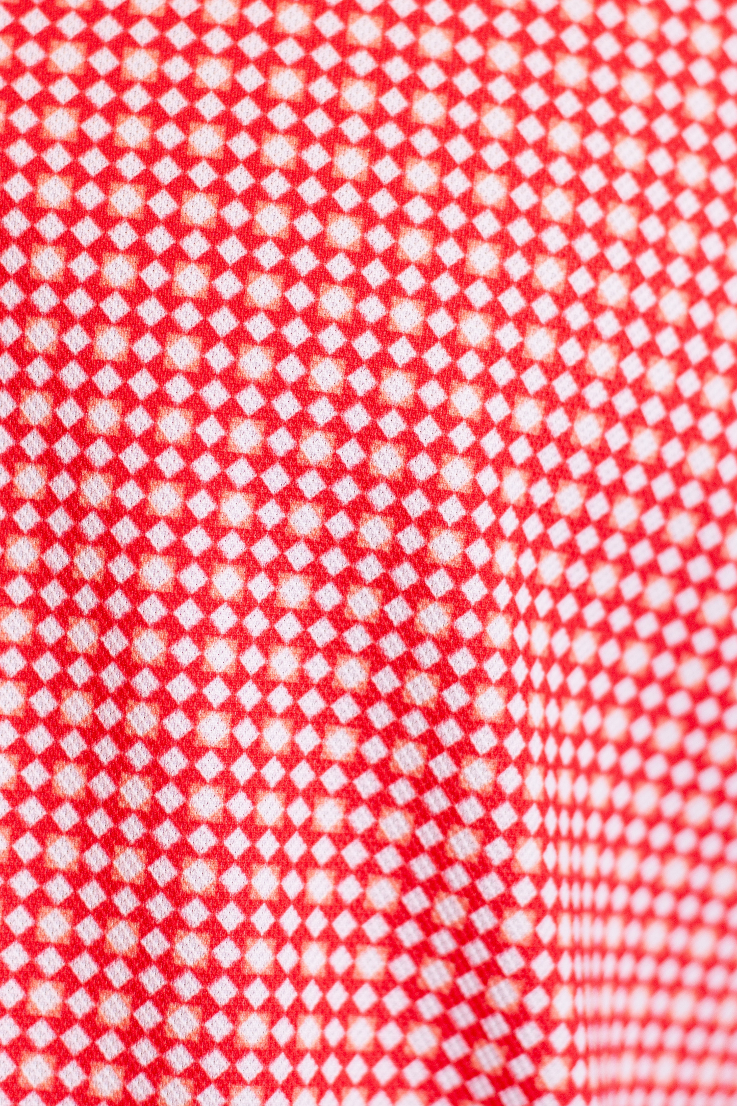 Swiss Check Long Sleeve Tech Shirt - Red Buki